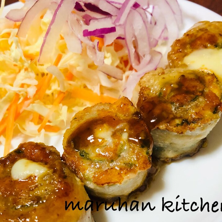 焼きにくのタレでご飯が進む!豚バラしそチーズ巻き